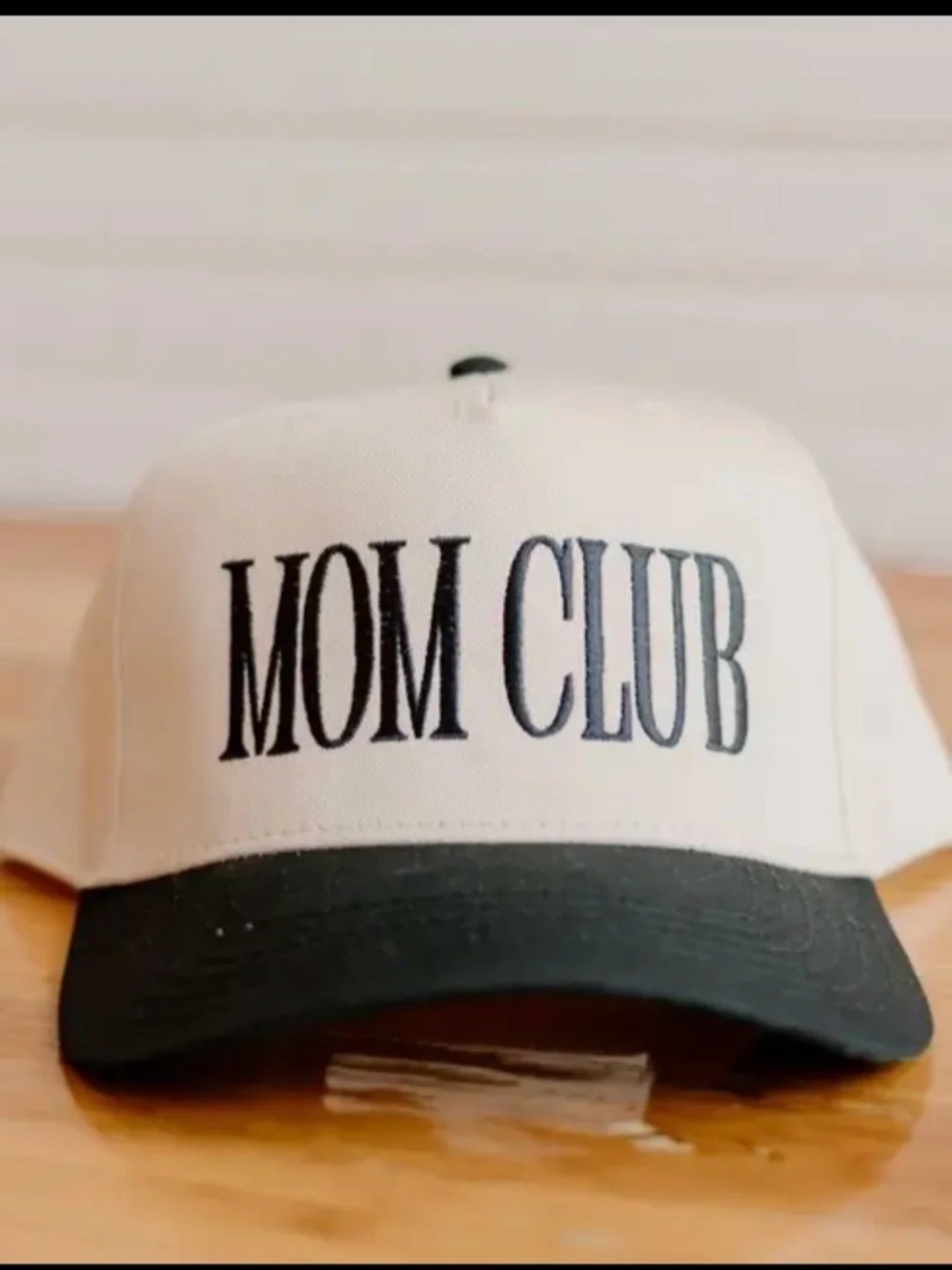 Slyfox Threads Mom Club Two-Tone Trucker Snapback Hat - White & Green